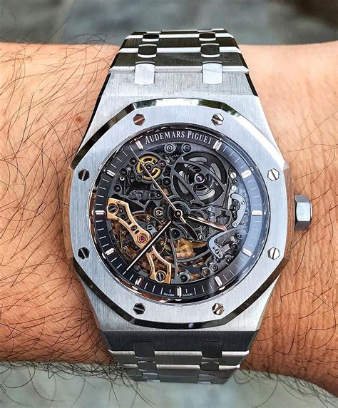 audemars piguet royal oak skeleton 41mm|royal oak skeleton watch price.